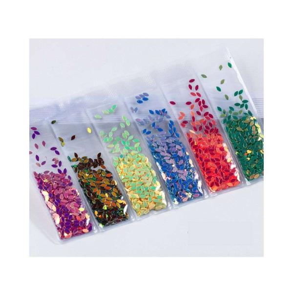 Nail art sequins tool candy color laser glitter 03