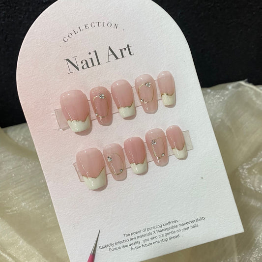 Pure handmade finished removable pop flash wearable nail art patches 2926