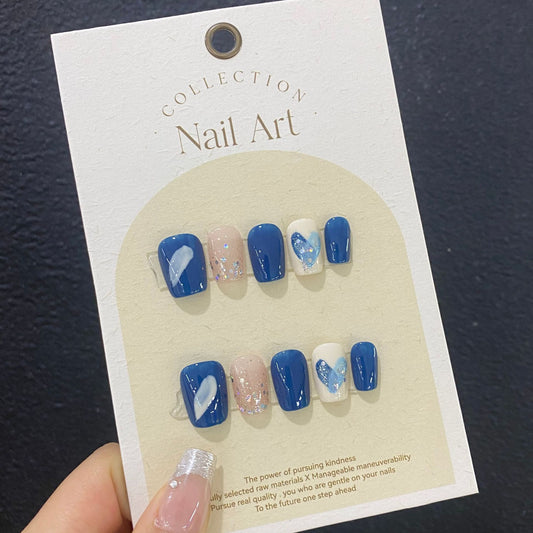 Pure handmade finished removable pop flash wearable nail art patches 2909