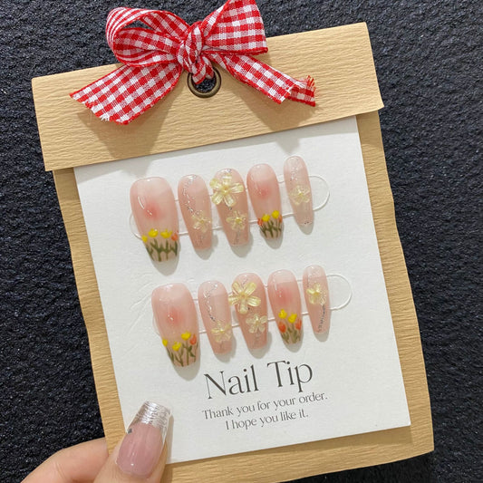 Pure handmade finished removable pop flash wearable nail art patches 2935